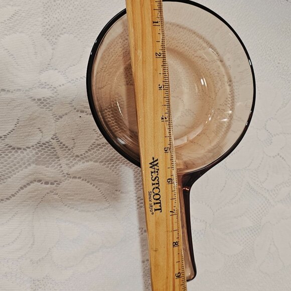 Pyrex Visions Amber Sauce Pan 6" CorningWare France kitchen .5 qt glassware - Picture 7 of 8